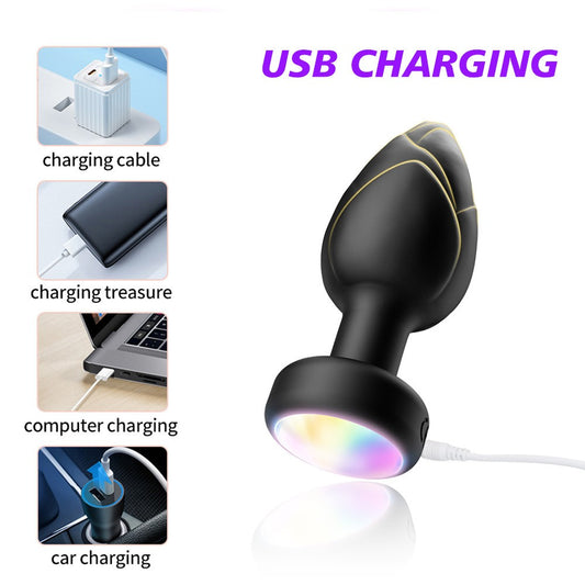 LED Light Wireless Remote Vibrating Butt Plug Anal Vibrator Sex Toys for Women Ass Dildo Prostate Masturbation Men and Couples